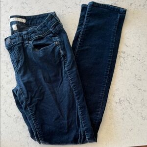 Lauren Conrad Dark Blue Corduroy Skinny Jeans Size 6